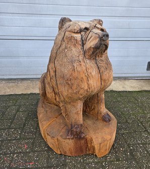 Groot-houtsnijwerk-houtsculptuur-tuinbeeld-kunstwerk-van-een-Chow-Chow-hond-4