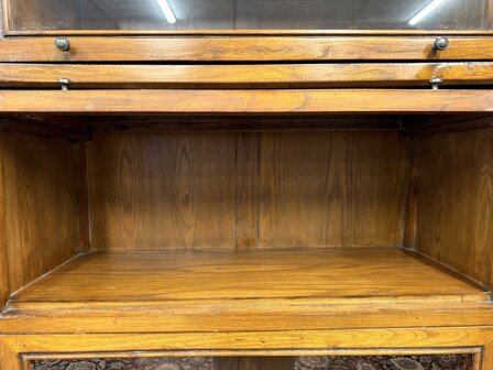 Klassiek-Engels-Antiek-Oud-Chesterfield-Globe-Wernicke-Boekenkast-Bibliotheekkast