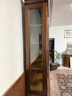 Klassiek-Engels-Antiek-Oud-Chesterfield-Mahonie-Buffetkast-Boekenkast-Kast