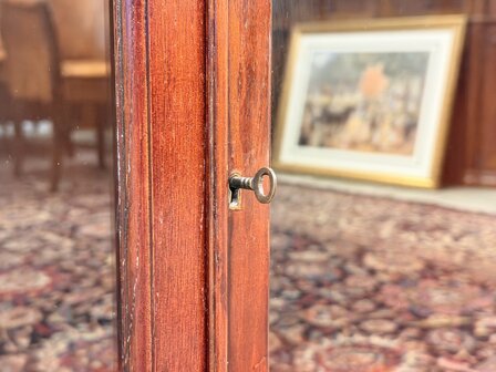 Klassiek-Engels-Antiek-Oud-Chesterfield-Mahonie-Globe-Wernicke-Boekenkast-Kast