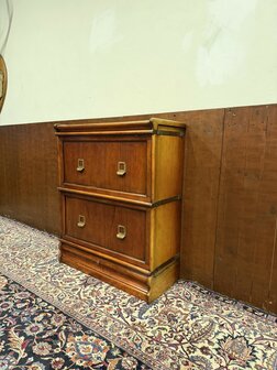 Klassiek-Antiek-Oud-Engels-Chesterfield-Originele-Globe-Wernicke-Boekenkast-Ladekast-Kantoorkast-2