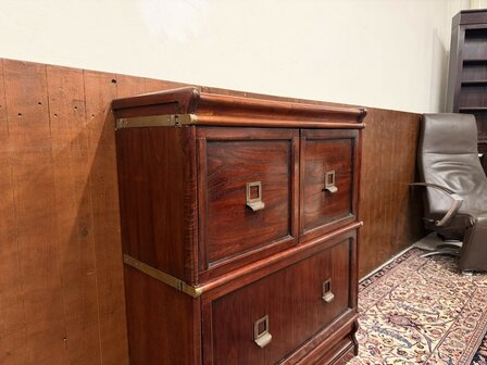 Klassiek-Antiek-Oud-Engels-Chesterfield-Originele-Globe-Wernicke-Boekenkast-Ladekast-Kantoorkast-4