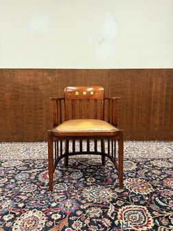 Klassiek-Engels-Antiek-Oud-Globe-Wernicke-Bureaustoel-Stoel-1