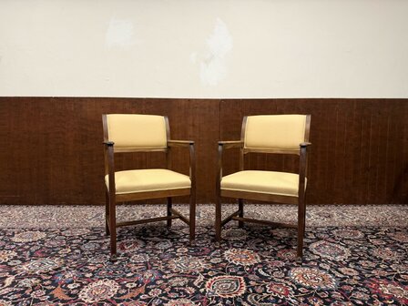 Set-Klassiek-Engels-Antiek-Oud-Stoelen-Stoel-Bureaustoelen