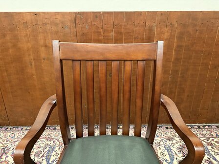 Klassiek-Engels-Antiek-Oud-Bureaustoel-President-Chair