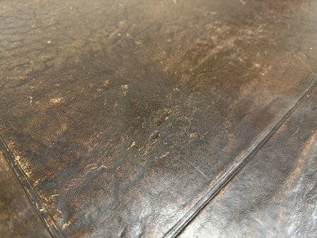 Antiek-Klassiek-Oud-Engels-Chesterfield-Schrijftafel-Bureau-Partnerdesk