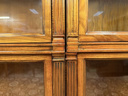 Klassiek-Engels-Antiek-Oud-Originele-Globe-Wernicke-Boekenkast-Bibliotheekkast-Kast