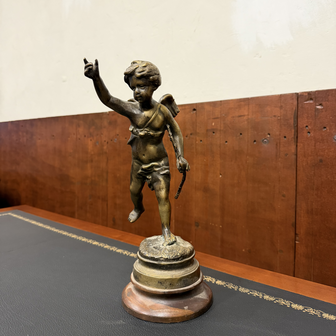 Antiek-Brons-beeld-Putti-Engel-2