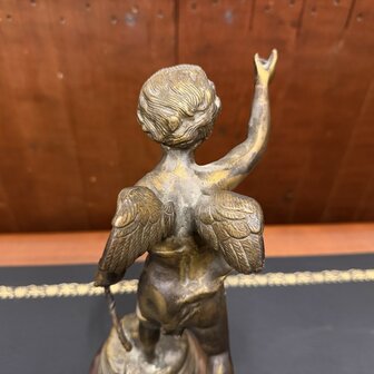 Antiek-Brons-beeld-Putti-Engel-8