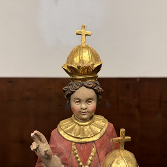 Antiek-houten-polychroom-geschilderd-beeld-Jezus-kindje-van-wenen-4