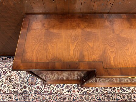 Klassiek-Engels-Antiek-Oud-Chesterfield-Vintage-Art-Deco-Dressoir-Kantoorkast-Kast-Kersenhout