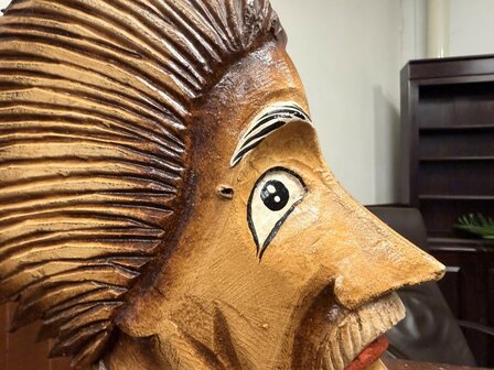 Klassiek-Engels-Antiek-Oud-Chesterfield-Vintage-Albert-Einstein-Boekendrager-Boekenkast-Kast