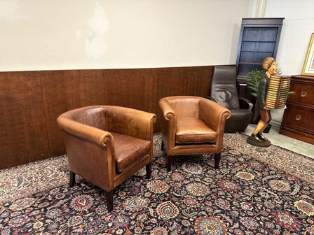 Klassiek-Oud-Antiek-Engels-Antiek-Vintage-Chesterfield-Schaap-Leder-Fauteuil-Arm-Chair-Laura-Ashley