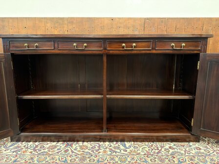 Klassiek-Oud-Antiek-Engels-Antiek-Vintage-Chesterfield-Kantoorkast-Dressoir