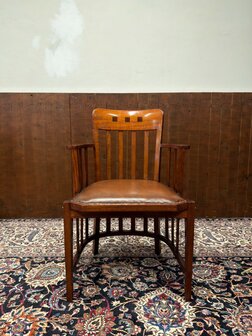 Klassiek-Antiek-Oud-Chesterfield-Engels-Vintage-Globe-Wernicke-Art-Deco-Bureaustoel-Stoel