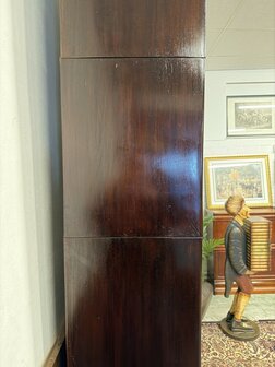 Klassiek-Antiek-Oud-Chesterfield-Engels-Vintage-Globe-Wernicke-Stijl-Boekenkast-Kast