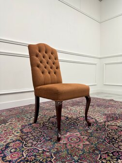 Set-Klassiek-Antiek-Oud-Engels-Chesterfield-Vintage-Set-Stoelen-Eetkamerstoelen