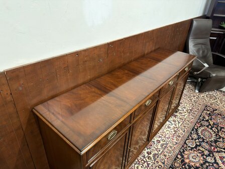 Klassiek-Antiek-Oud-Engels-Chesterfield-Set-Vintage-Heldense-Exclusive-Kantoorkast-Kantoor-Kast-Dressoir