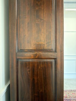 Klassiek-Engels-Oud-Antiek-Vintage-Chesterfield-Mahonie-Boekenkast-Kast