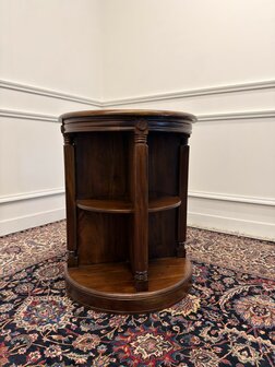 Klassiek-Engels-Antiek-Oud-Chesterfield-Vintage-Boekenmolen-Boekenkast-Kantoorkast