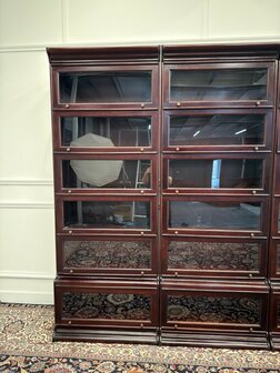Klassiek-Engels-Antiek-Oud-Vintage-Globe-Wernicke-Boekenkast-Bibliotheekkast-Kast