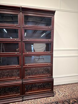 Klassiek-Engels-Antiek-Oud-Vintage-Globe-Wernicke-Boekenkast-Bibliotheekkast-Kast