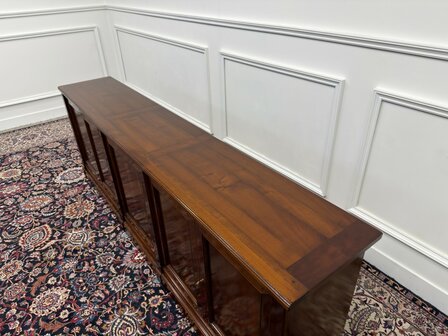 Klassiek-Italiaans-Antiek-Oud-Vintage-Chesterfield-Kantoorkast-Kast-Dressoir-Kersenhout