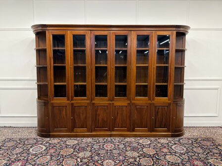 Klassiek-Engels-Oud-Antiek-Chesterfield-Vintage-Boekenkast-Bibiotheekkast-Buffetkast-Kast