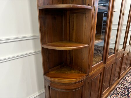 Klassiek-Engels-Oud-Antiek-Chesterfield-Vintage-Boekenkast-Bibiotheekkast-Buffetkast-Kast
