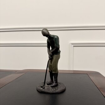 Antiek-brons-beeld-golfer-putter