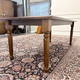 Klassiek-Antiek-Engels-Oud-Chesterfield-Bureau-Schrijftafel-Groen-Leder