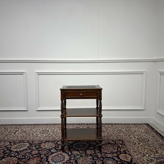 Klassiek-Oud-Antiek-Engels-Chesterfield-Vintage-Sidetable-Side-Table-Bijzettafel