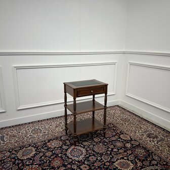 Klassiek-Oud-Antiek-Engels-Chesterfield-Vintage-Sidetable-Side-Table-Bijzettafel