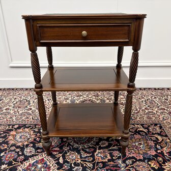 Klassiek-Oud-Antiek-Engels-Chesterfield-Vintage-Sidetable-Side-Table-Bijzettafel