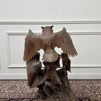 Beeld-Houtsnijwerk-Uilen-4