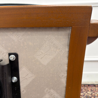 Klassiek-Antiek-Engels-Oud-Vintage-Chesterfield-Heldense-Exclusive-Bureaustoel-President-Chair-Groen-Leder