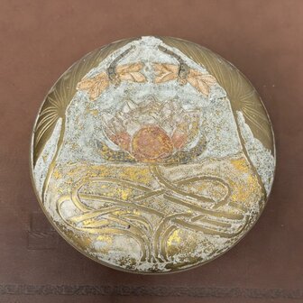 Antiek-Vintage-Art-Nouveau-opbergdoos-emaille-2