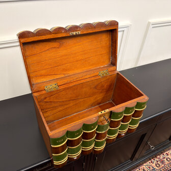 Klassiek-Engels-Antiek-Oud-Vintage-Chesterfield-Originele-Globe-Wernicke-Faux-books-Boekenkist-Boekendoos