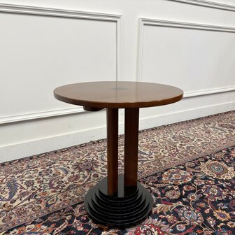 Klassiek-Engels-Antiek-Oud-Vintage-Chesterfield-Art-Deco-Sidetable-Bijzettafel-Tafel
