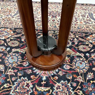 Klassiek-Engels-Antiek-Oud-Vintage-Chesterfield-Art-Deco-Sidetable-Bijzettafel-Tafe