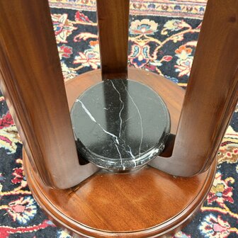 Klassiek-Engels-Antiek-Oud-Vintage-Chesterfield-Art-Deco-Sidetable-Bijzettafel-Tafe