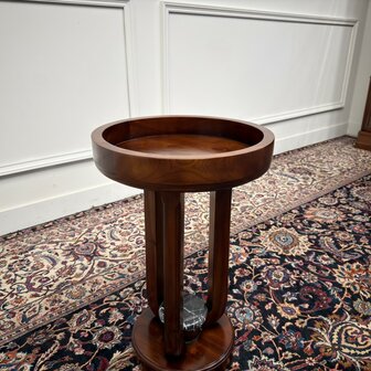 Klassiek-Engels-Antiek-Oud-Vintage-Chesterfield-Art-Deco-Sidetable-Bijzettafel-Tafel