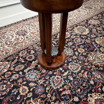 Klassiek-Engels-Antiek-Oud-Vintage-Chesterfield-Art-Deco-Sidetable-Bijzettafel-Tafel