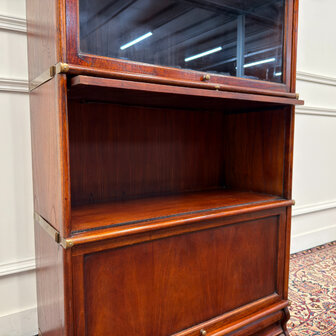 Klassiek-Engels-Antiek-Oud-Vintage-Chesterfiel-Globe-Wernicke-Stijl-Boekenkast-Kast-12
