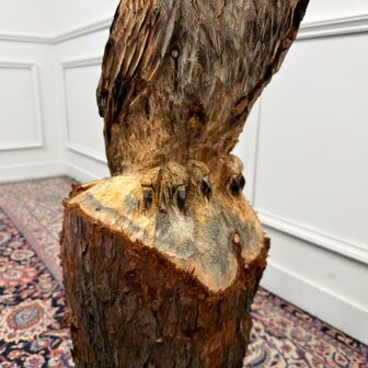 Groot-houtsnijwerk-kunstwerk-uil-op-boomstam-met-oren-4