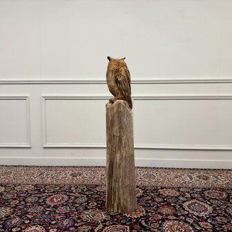groot-kunstwerk-tuinbeeld-uil-op-boomstam-met-oren-7