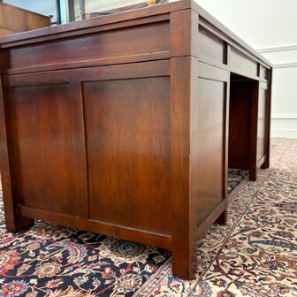 Klassiek-Engels-Antiek-Oud-Vintage-Chesterfield-Bureau-Desk-Eichholtz-Eikenhout-7