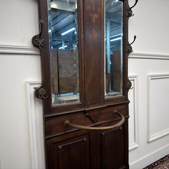 Klassiek-Engels-Oud-Vintage-Chesterfield-Antiek-Kapstok-Garderobe-6