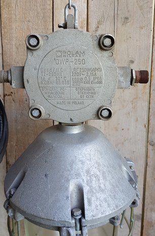 Antieke industriële bunkerlamp hanglamp 2