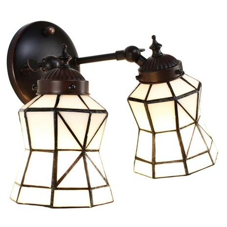Dubbele-Tiffany-wandlamp-tiffany-wit-bruin-glas-metaal-muurlamp-1